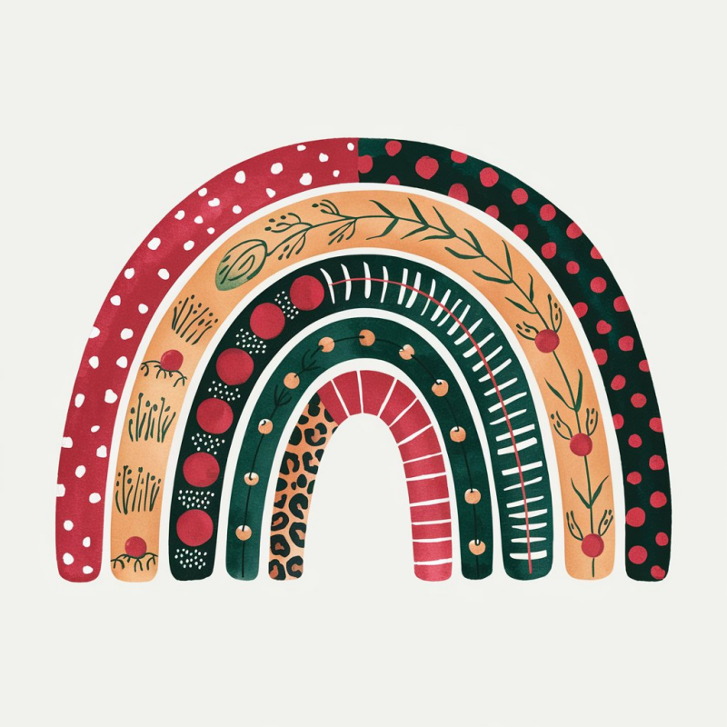 Colorful Rainbow Graphic T-Shirt for Kids