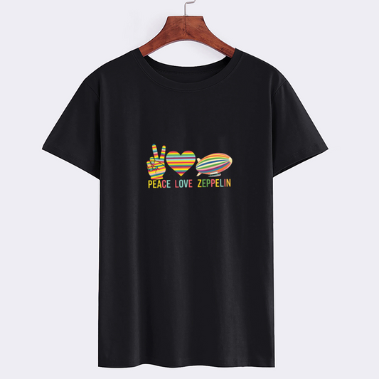 Peace Love Zeppelin Graphic T-Shirt