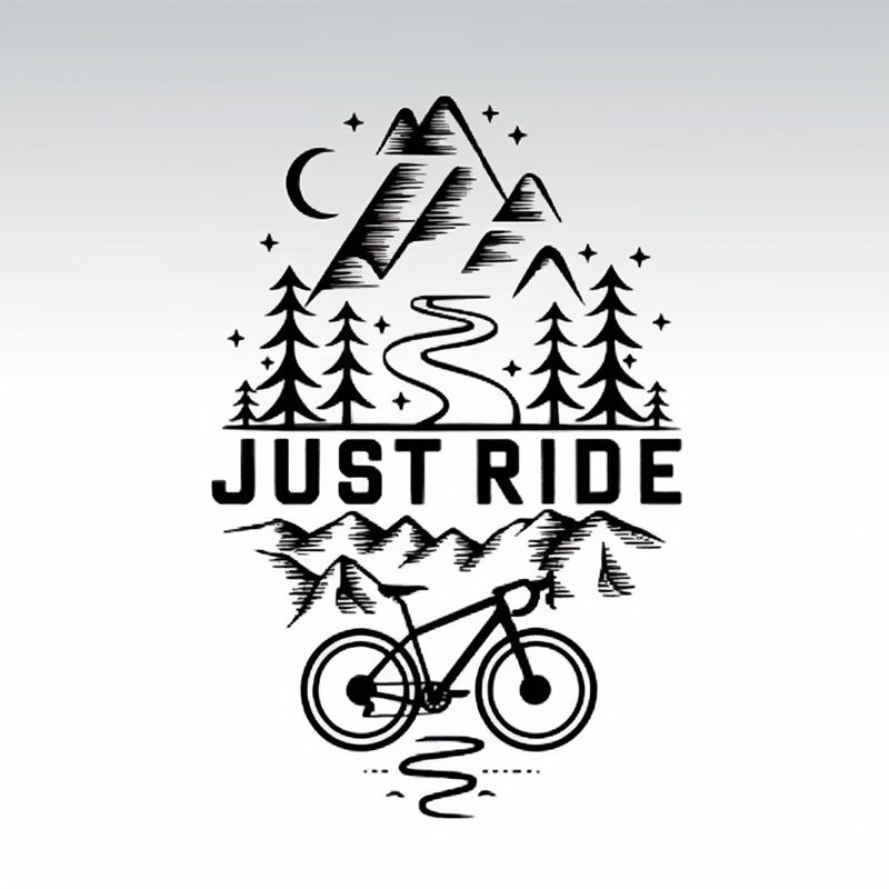 Men's Just Ride Bicycle Graphic T-Shirt