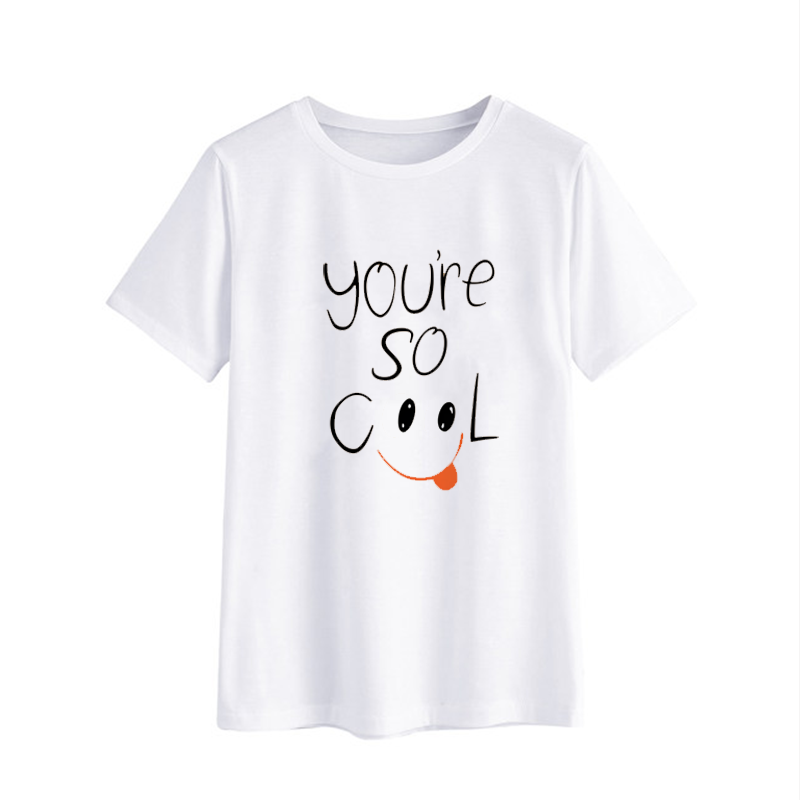 You're So Cool Graphic Tee - Casual White T-Shirt