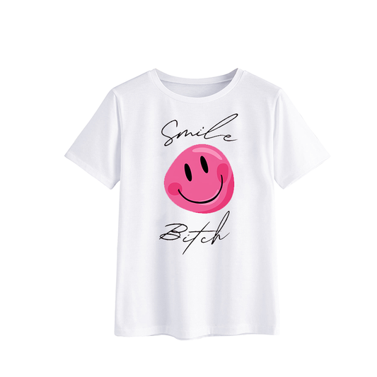 Smile Bitch Graphic T-Shirt - Fun Casual Tee for Everyday Wear