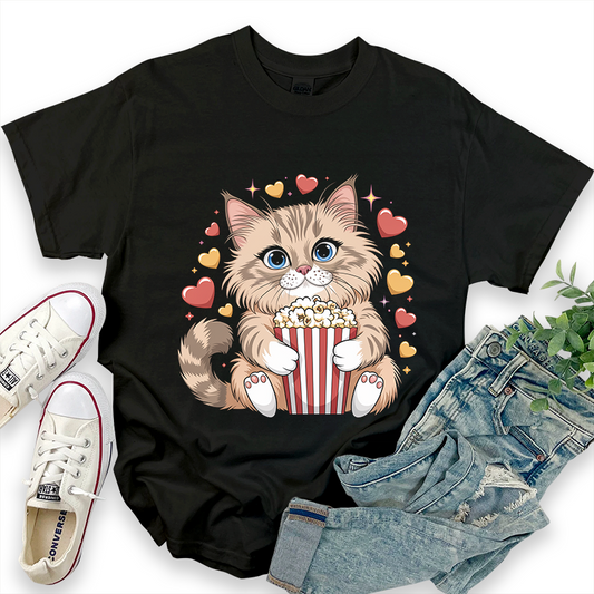 Cat Pattern T-Shirt