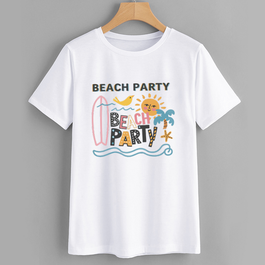 Beach Party Graphic T-Shirt for Summer Fun