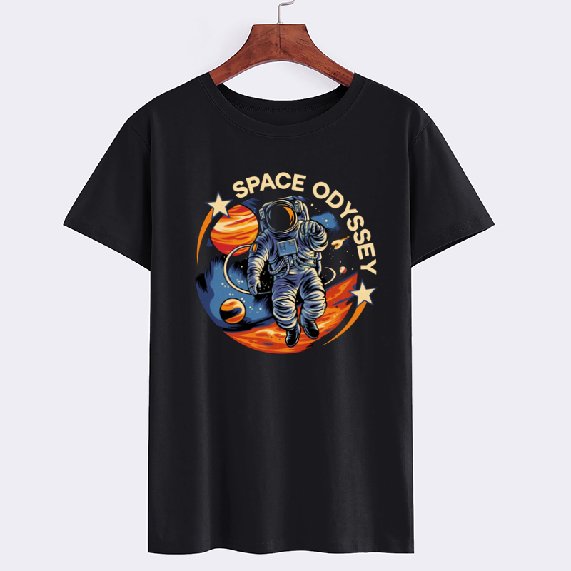 Space Odyssey Astronaut Graphic T-Shirt