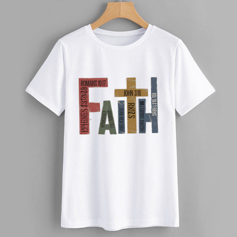 Faith Graphic T-Shirt with Bible Verses