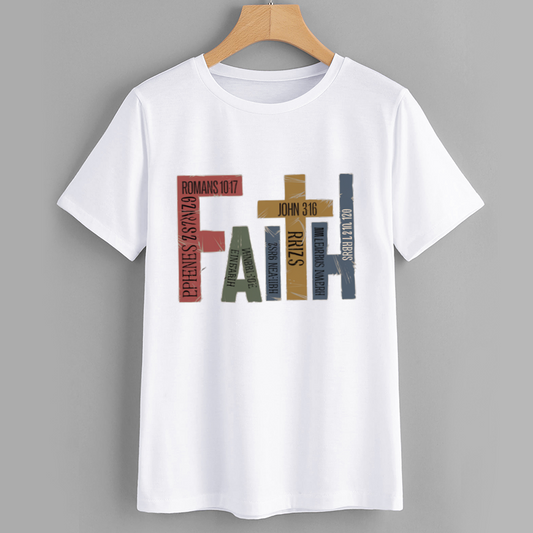 Faith Graphic T-Shirt with Bible Verses