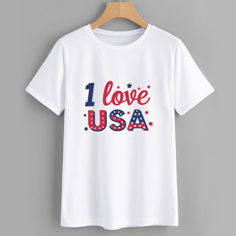 1 Love USA Patriotic T-Shirt
