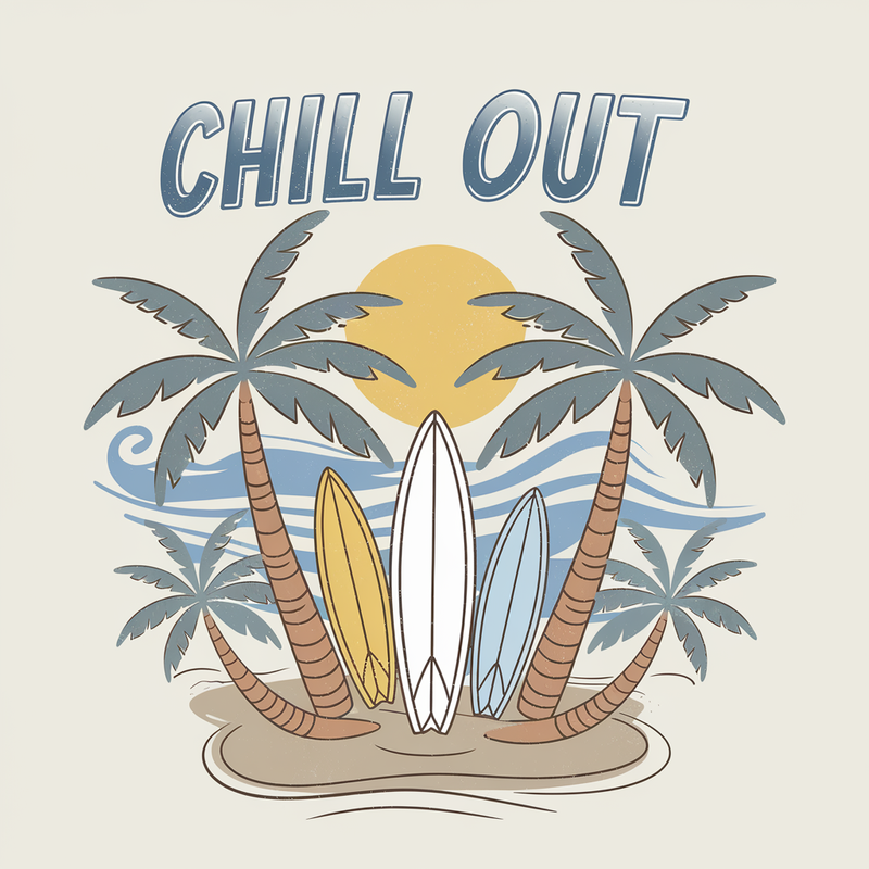 Tropical Surf Chill Out T-Shirt
