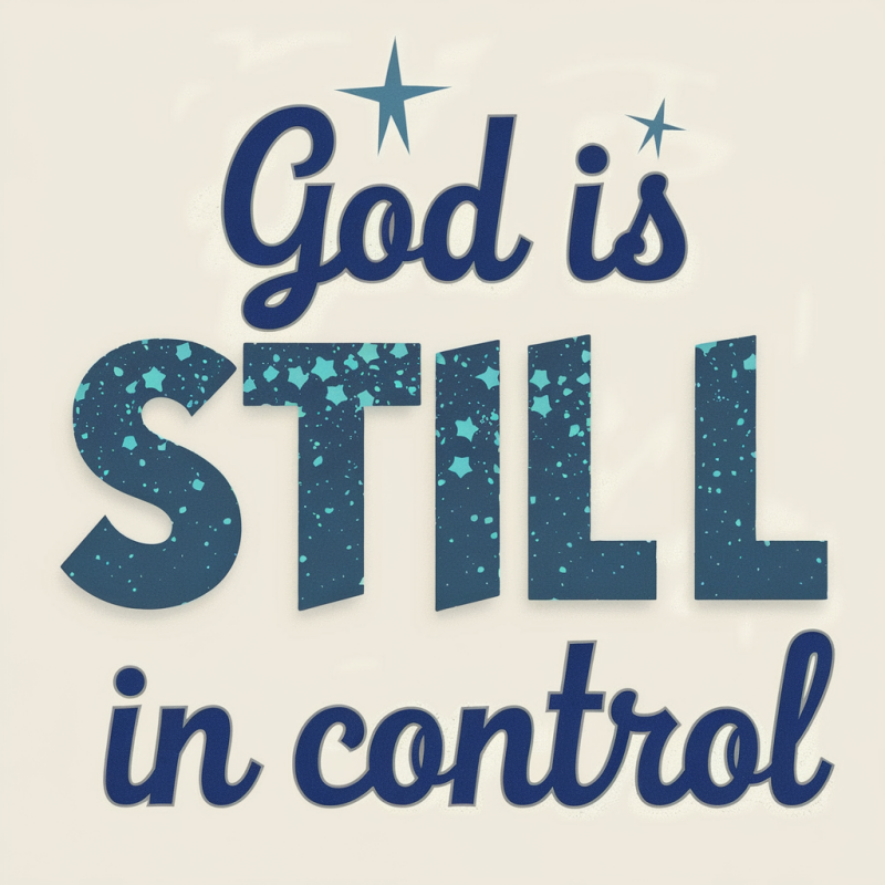 God is STILL in Control Inspirational T-Shirt