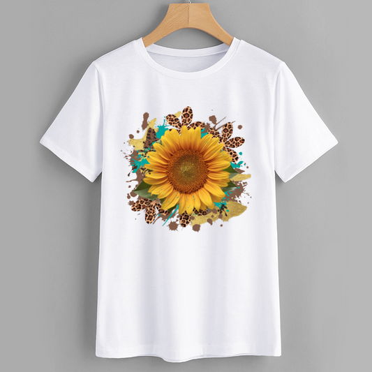 Sunflower Graphic Tee - Floral Design T-Shirt