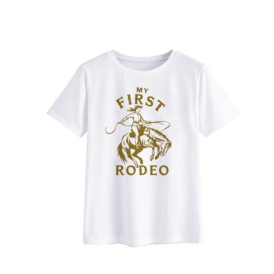 My First Rodeo Cowgirl T-Shirt for Kids