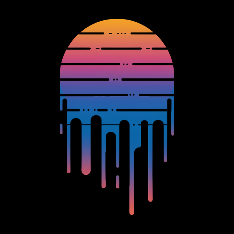 Casual Pattern Top with Sun Element