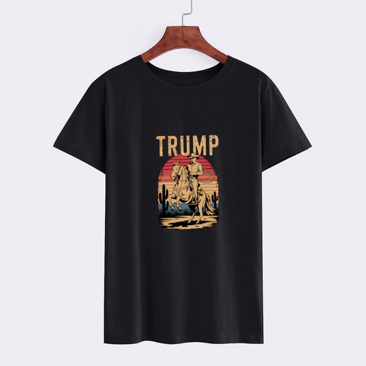 Trump Cowboy Graphic Tee - Vintage Style T-Shirt