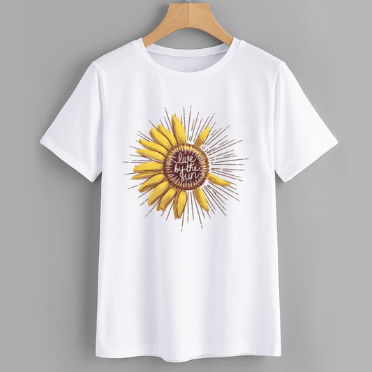 Sunflower Graphic T-Shirt - Live by the Sun