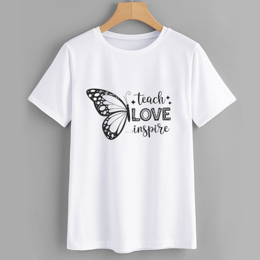 Inspirational Butterfly Graphic T-Shirt