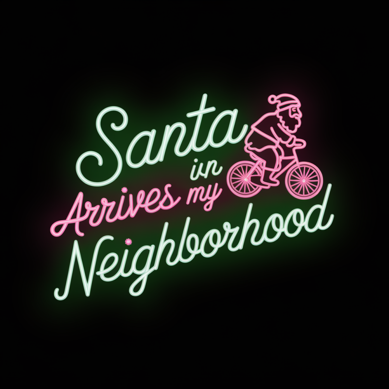 Santa Arrives in My Neighborhood T-Shirt