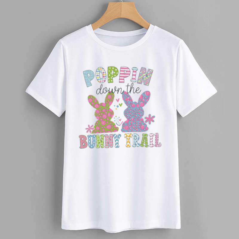 Poppin' Down the Bunny Trail Graphic T-shirt