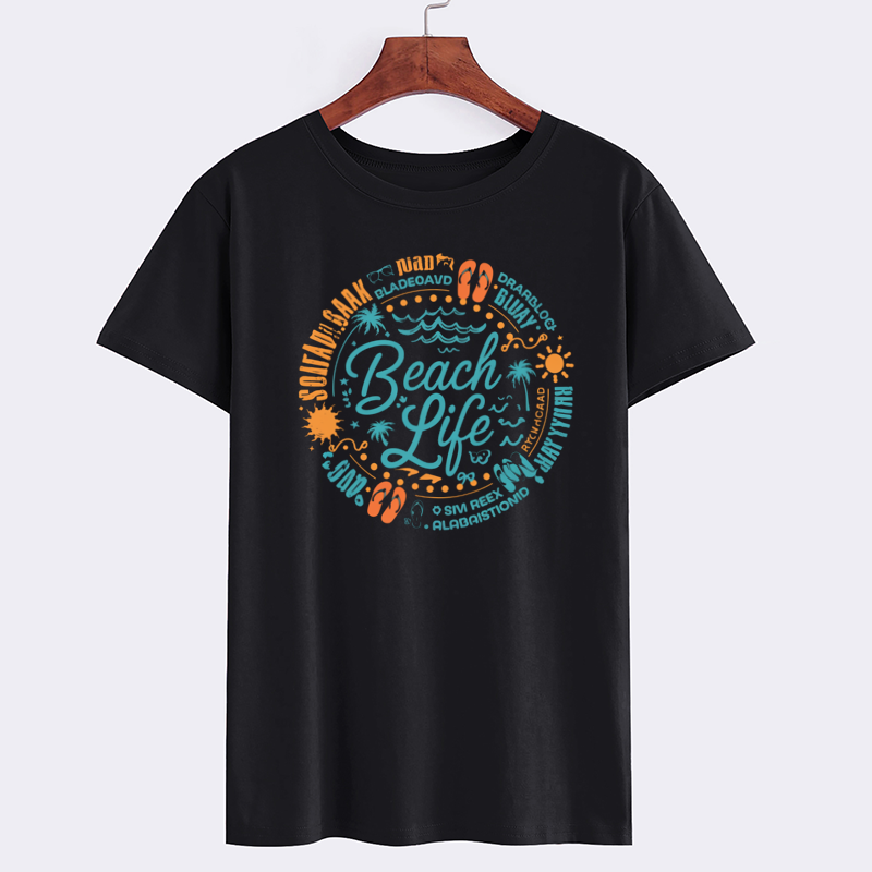 Beach Life Graphic T-Shirt for Casual Summer Wear