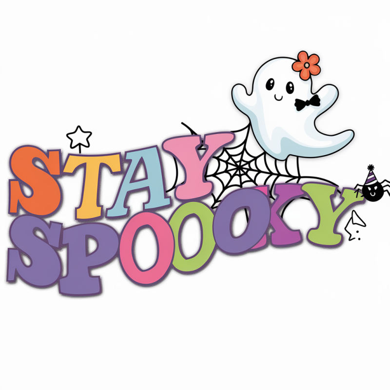 Stay Spoooky Ghost Graphic T-shirt