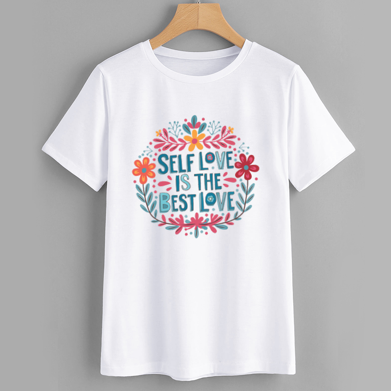 Floral Self Love Graphic T-Shirt