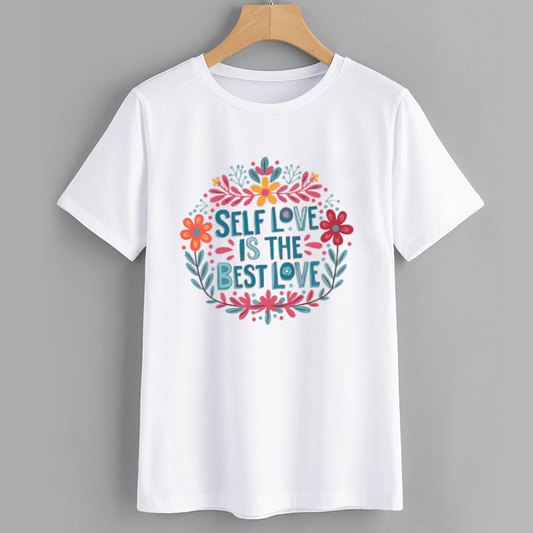 Floral Self Love Graphic T-Shirt