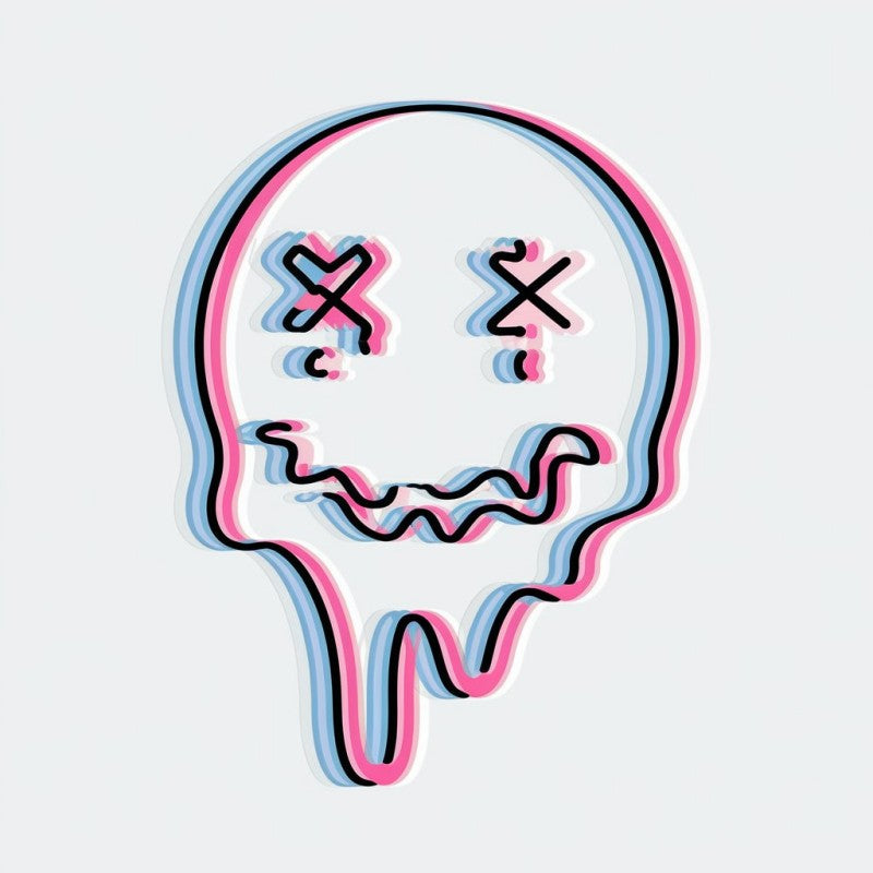 Dripping Ghost Graphic T-Shirt for Casual Style