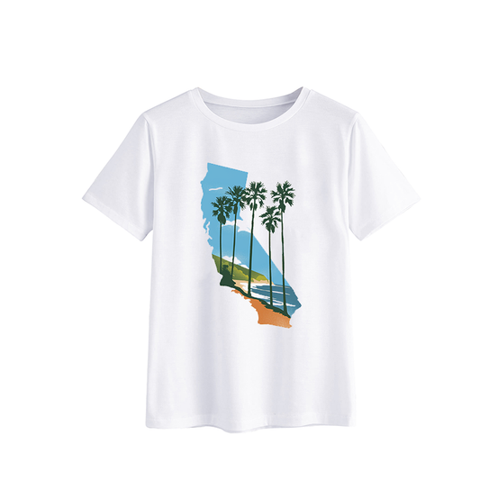 California Palm Tree Graphic T-Shirt