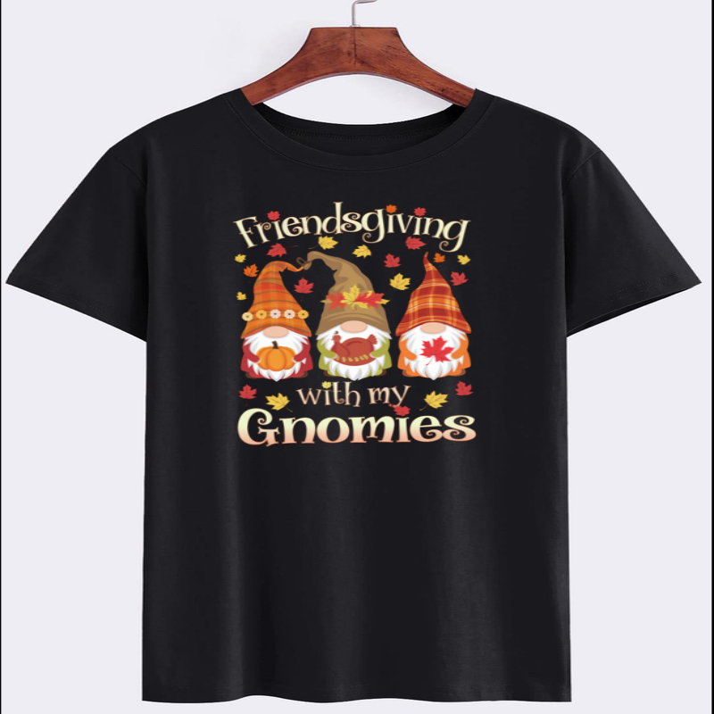 Friendsgiving Gnomies Graphic T-Shirt