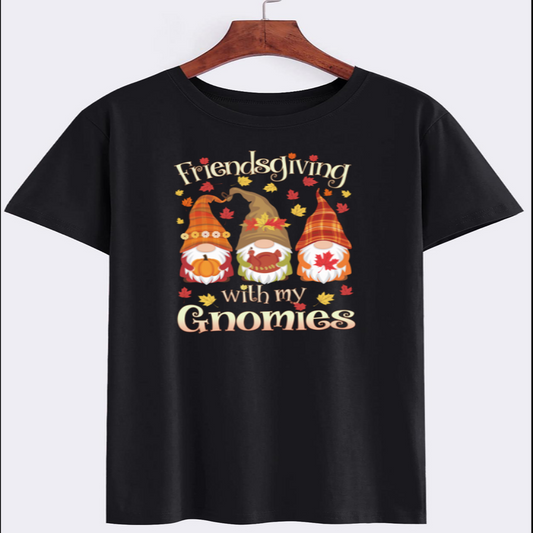 Friendsgiving Gnomies Graphic T-Shirt