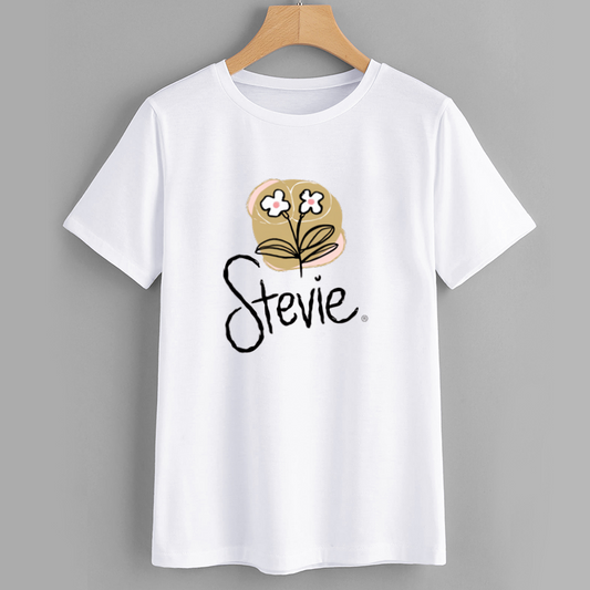 Stevie Floral Graphic White T-Shirt