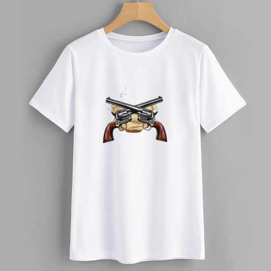Revolver Guns Graphic T-Shirt for Men