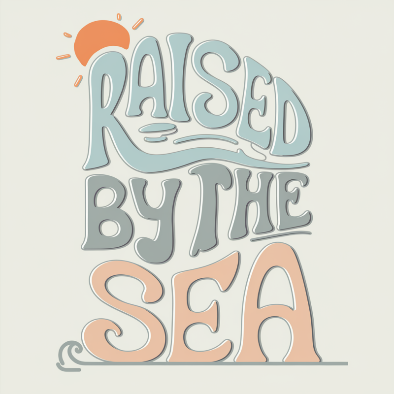 Raised By The Sea Graphic T-Shirt