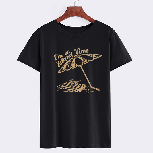 Island Time Graphic Tee - Relaxing Beach T-Shirt