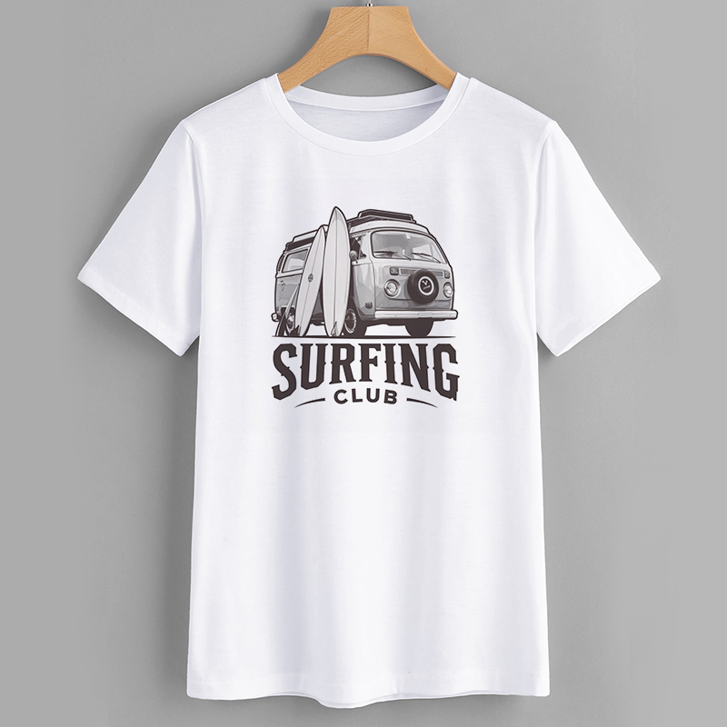 Vintage Surfing Club Graphic T-Shirt