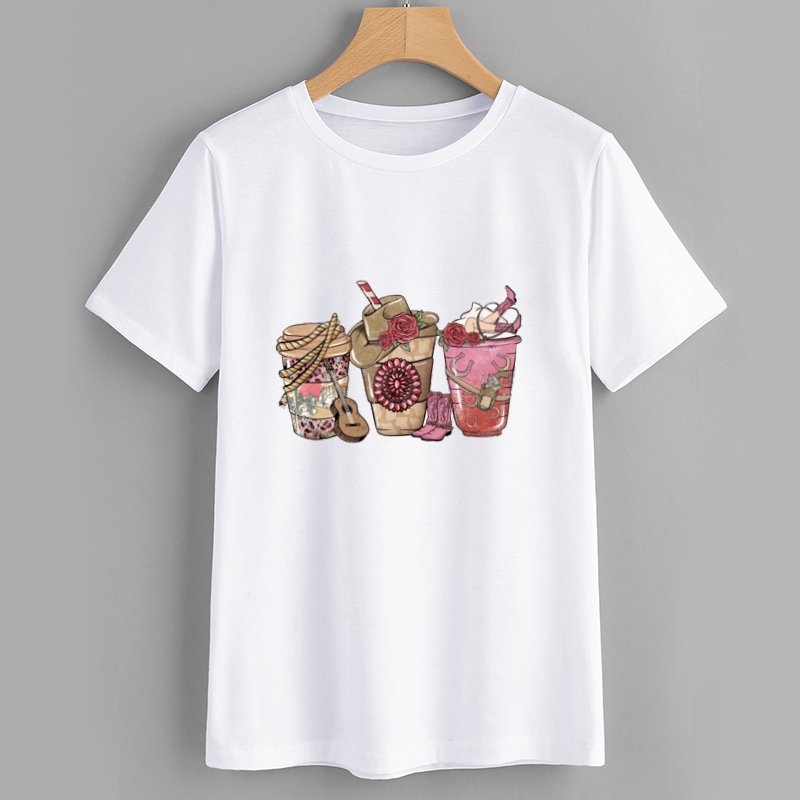 Artistic Drink Illustration Graphic T-Shirt
