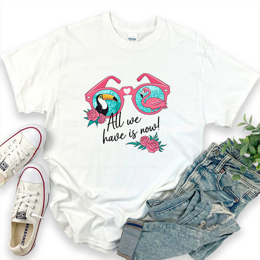 Flamingo Graphic Print T-shirt
