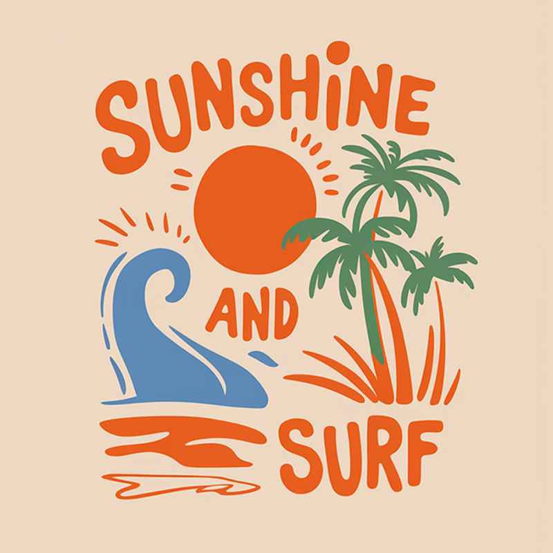 Sunshine and Surf Graphic T-Shirt
