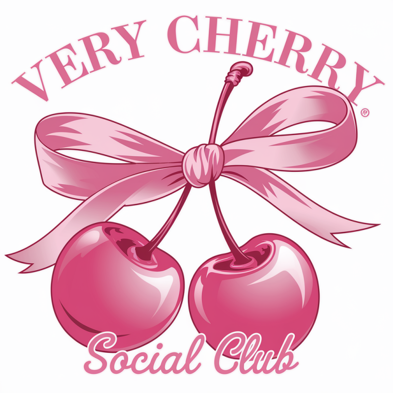 Cherry Bow Graphic T-Shirt - Social Club Design