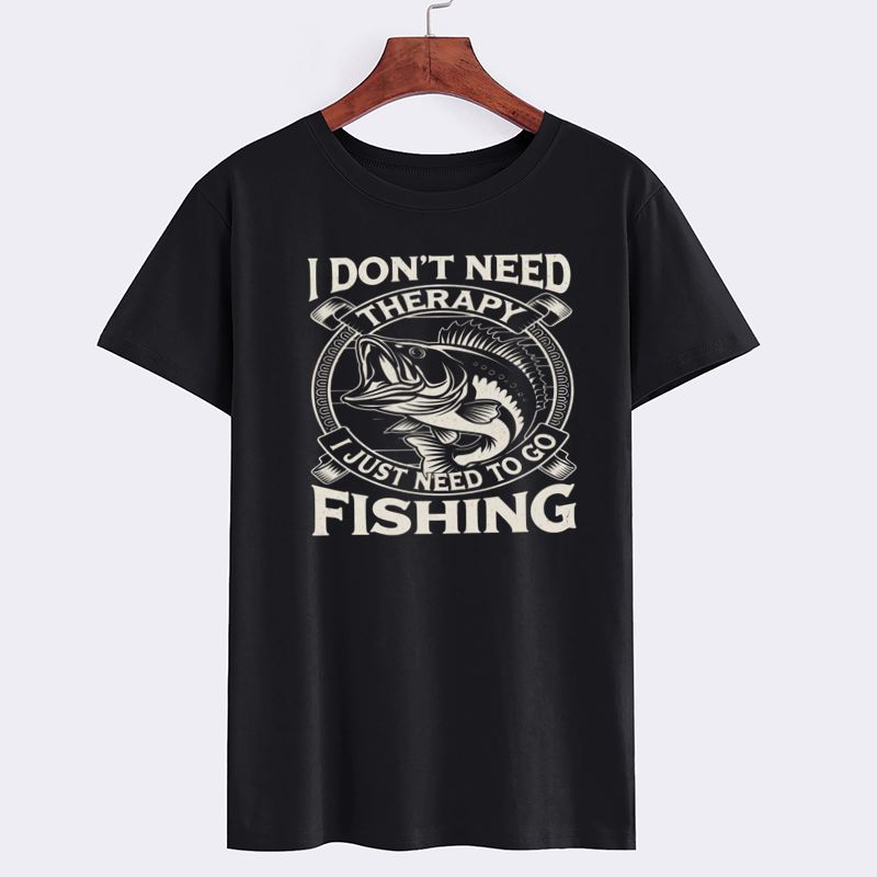Fishing Therapy Graphic T-Shirt for Anglers
