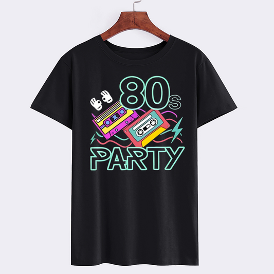 Retro 80s Party Graphic T-Shirt