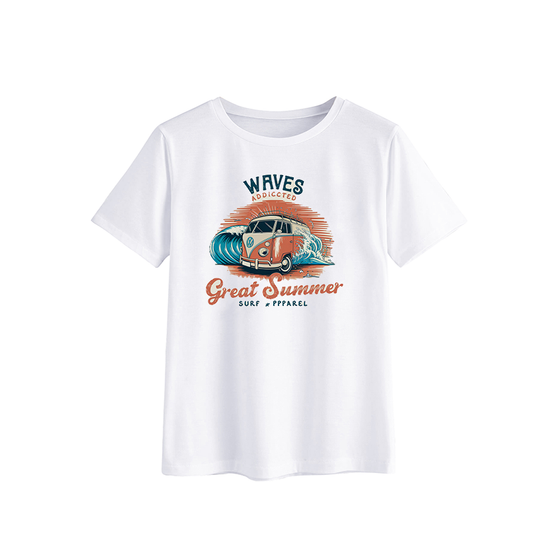 Waves Addicted Great Summer Surf T-Shirt
