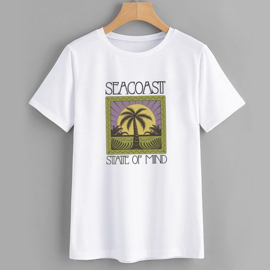 Seacoast Palm Tree Graphic Cotton T-Shirt