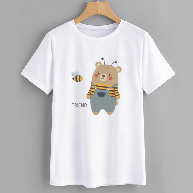 Cute Bear Graphic T-Shirt for Kids
