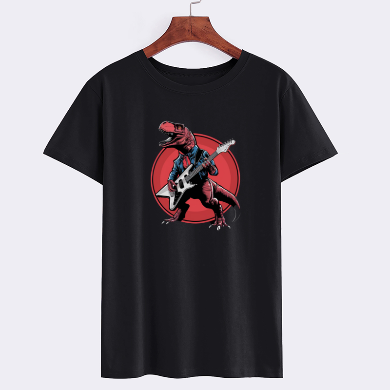 Rocking Dinosaur Graphic T-Shirt