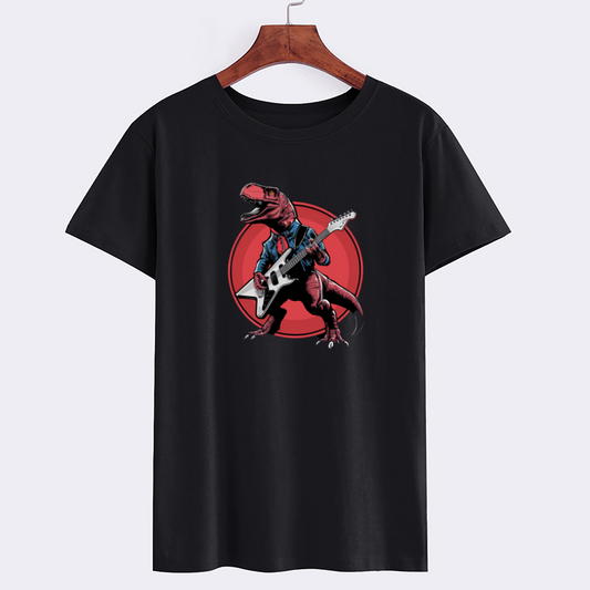 Rocking Dinosaur Graphic T-Shirt