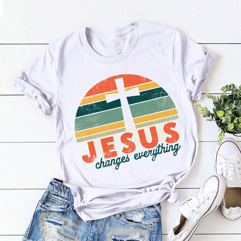 Religious Cross 'JESUS' T-shirt
