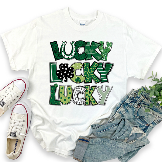 St. Patrick's Day Lucky Print T-Shirt