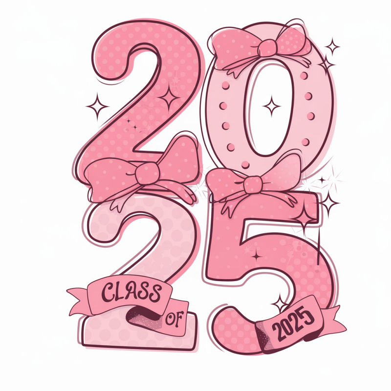 Class of 2025 Pink Graduation T-Shirt