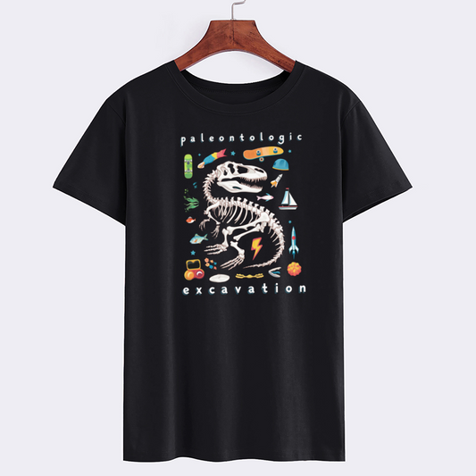 Paleontologic Excavation Dinosaur Skeleton T-Shirt