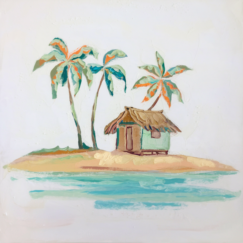 Watercolor Beach Hut T-Shirt